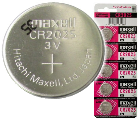 CR2025 3-Volt Lithium Coin Battery (Sleeve of 5)