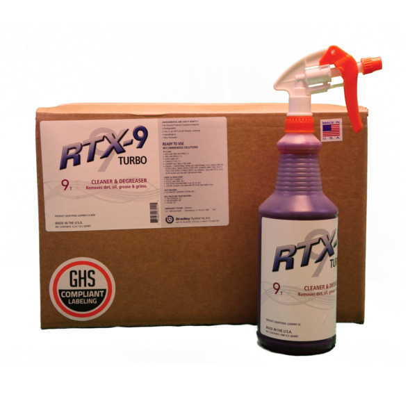 RTX-9™ Turbo Cleaner, Degreaser and Bug Remover (Case of Twelve 1 Qt Bottles)