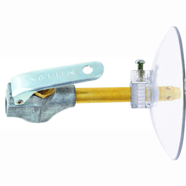 Milton S-150 Full Flow OSHA Safety Lever Blow Gun (Chip Deflector Included)