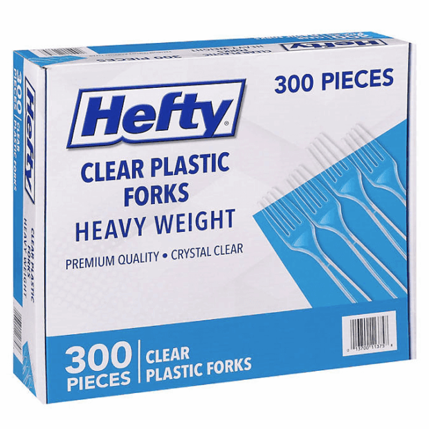 Clear Heavy-Weight Plastic Forks (300 ct.)