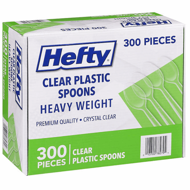 Clear Heavy-Weight Plastic Spoons (300 ct.)