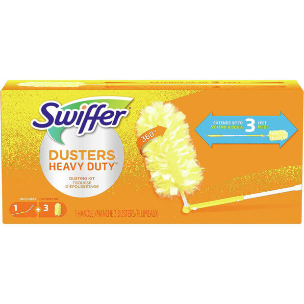 Swiffer 360 Dusters Extendable Handle Starter Kit W/ 3 Duster