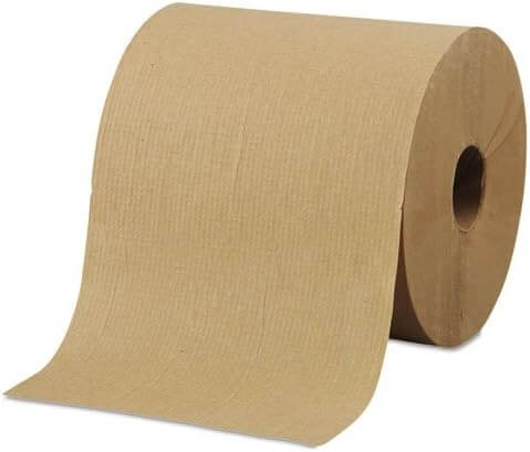 Universal Hand Roll, Natural Paper Towels with Brown Tissues