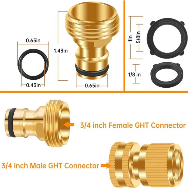 3/4" GHT Water Hose Quick Connect