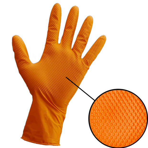 Heavy Duty Glove - Nitrile Medium (Box of 100)