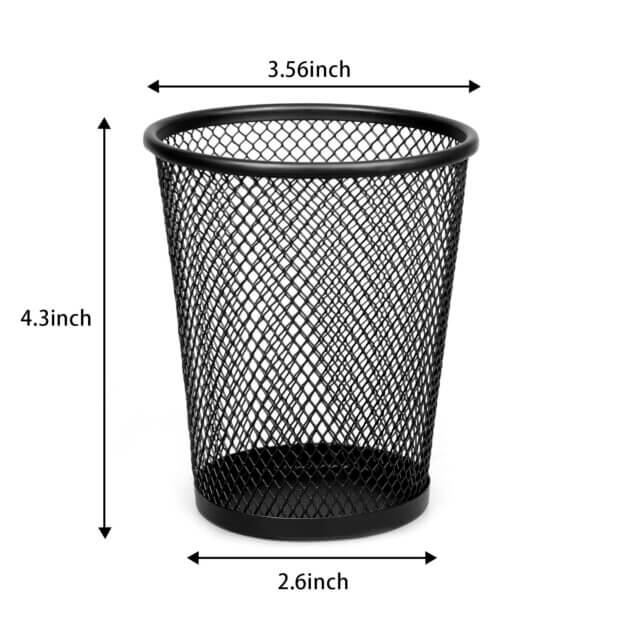 Metal Pen Organizer - Black
