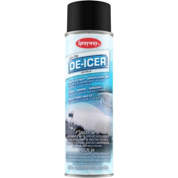 Sprayway - Industrial De-Icer, Pack of 12 - 16oz Cans