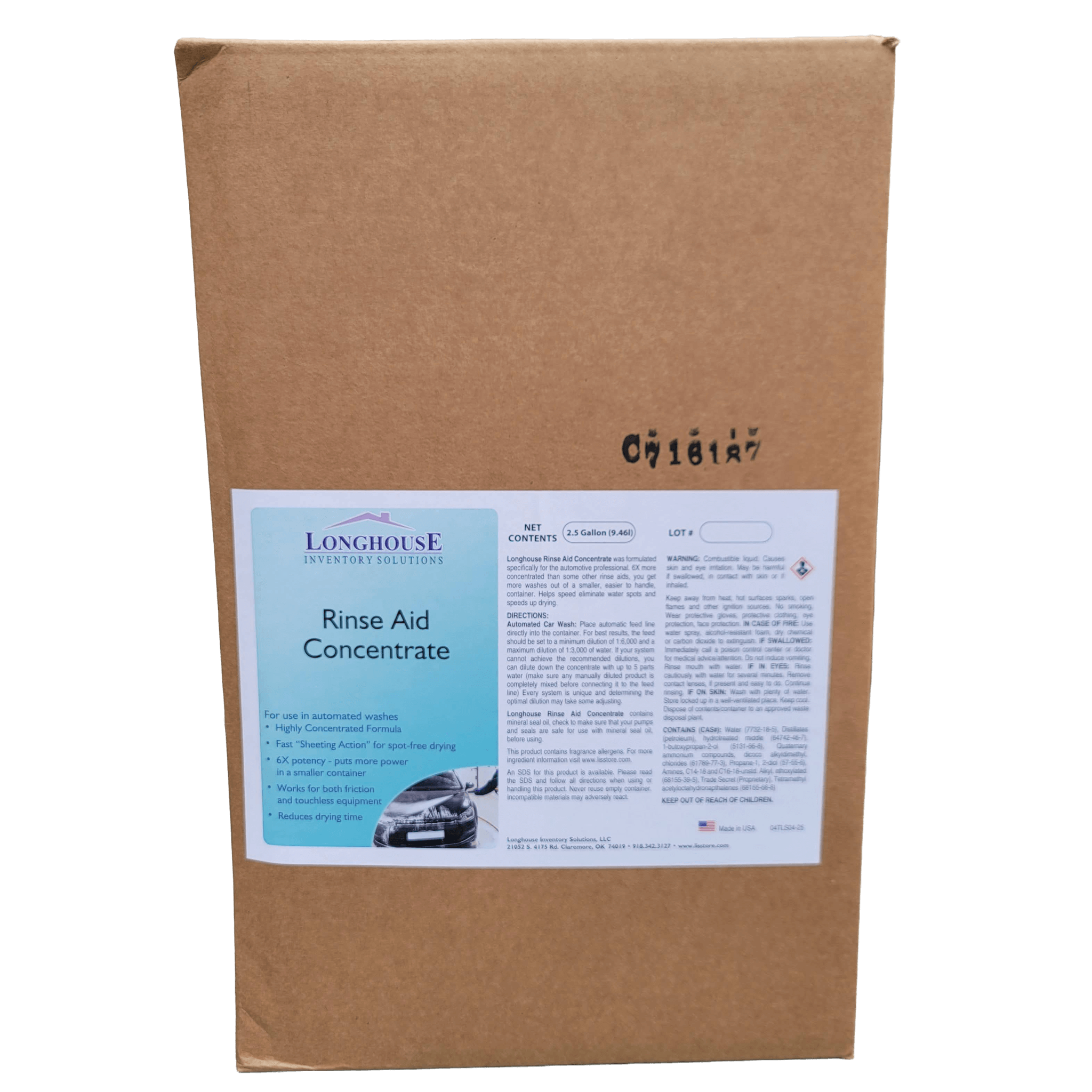 LIS-Rinse Aid Concentrate 2.5gal jug