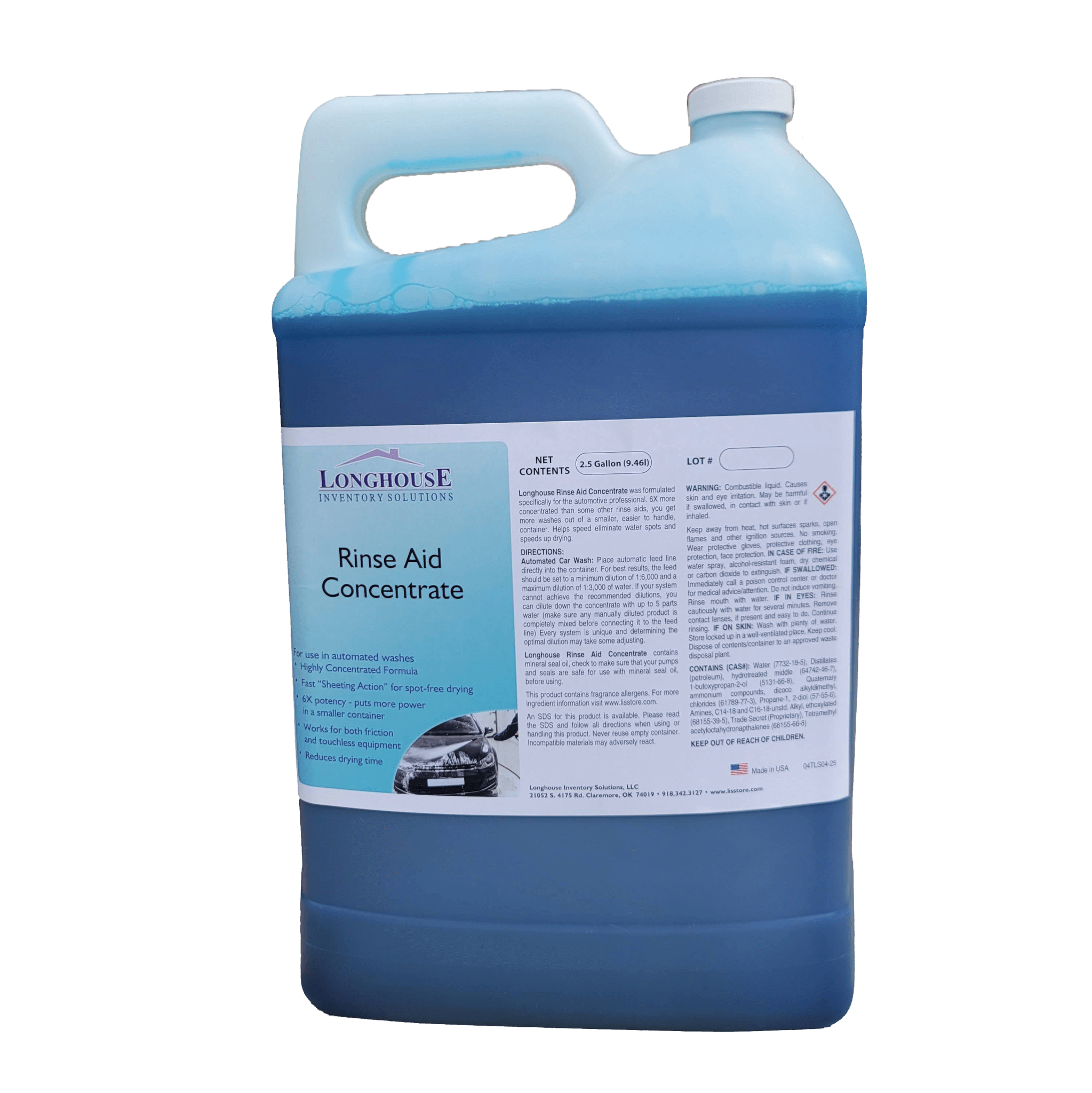 LIS-Rinse Aid Concentrate 2.5gal jug